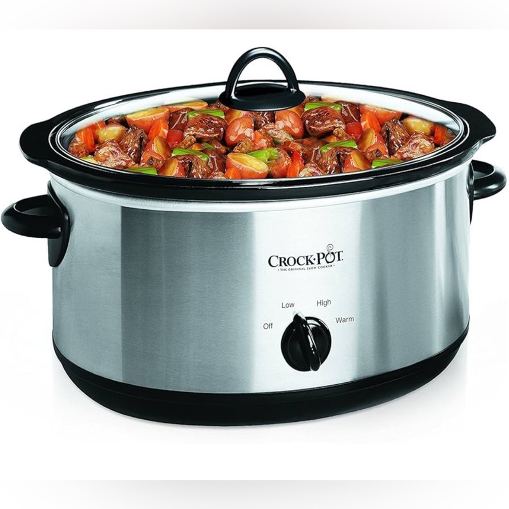 Silver Slow Cooker Crockpot